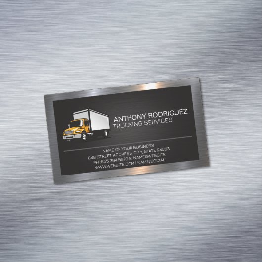 Vrachtservices | Metaalgrens Magnetisch Visitekaartje (Voorbeeld)