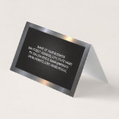 Vrachtservices | Metaalgrens Visitekaartje (Achterkant)