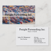  vrachttransportcontainer visitekaartje (Voorkant / Achterkant)