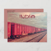 Vrachttrein in Hosur Tamil Nadu India Briefkaart (Voorkant / Achterkant)