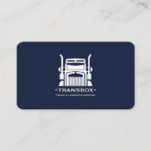 Vrachtverhuizer Cargo Logistics Navy Modern Visitekaartje (Voorkant)