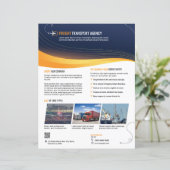 Vrachtvervoer Agentschap Flyer Sjabloon (Staand voorkant)