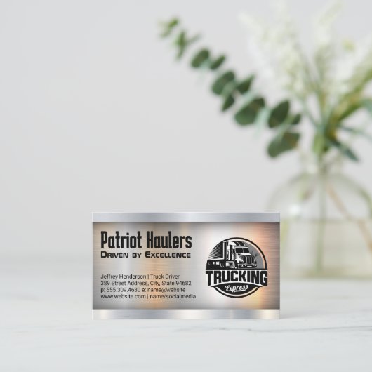 vrachtvervoer | Leveringen Visitekaartje (Staand voorkant)