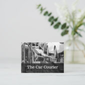 vrachtvervoer per vrachtwagen visitekaartje (Staand voorkant)