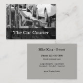 vrachtvervoer per vrachtwagen visitekaartje (Voorkant / Achterkant)