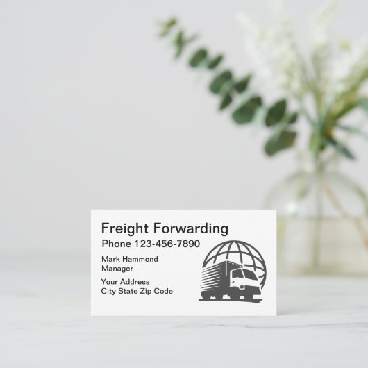 Vrachtverzending Visitekaartje (Staand voorkant)