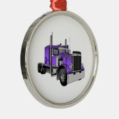 Vrachtwagen 1 metalen ornament (Rechts)