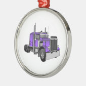 Vrachtwagen 1 metalen ornament (Links)