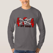 Vrachtwagen 4x4 Off Road Skull en Botten Mud Boggi T-shirt (Voorkant)