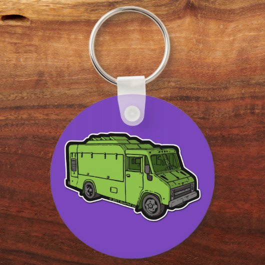 Vrachtwagen: Basic (groen) Sleutelhanger (Voorkant)