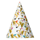 Vrachtwagen bij graafwerkzaamheden feesthoedjes (Achterkant)