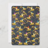 Vrachtwagen bij graafwerkzaamheden kaart (Achterkant)