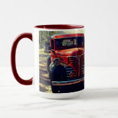  vrachtwagen bij Rustic Gas Station Mok (Links)