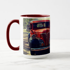  vrachtwagen bij Rustic Gas Station Mok