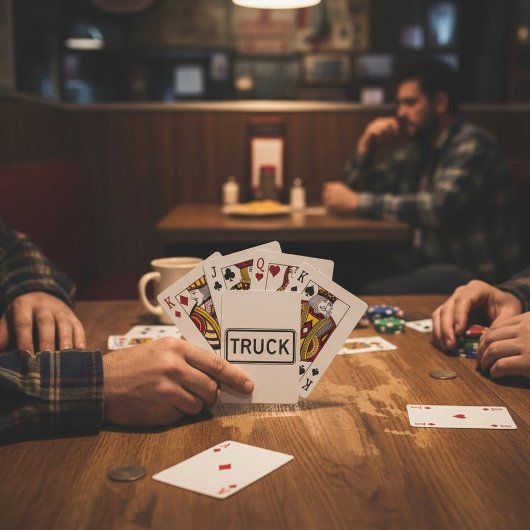 Vrachtwagen Bord Speelkaarten