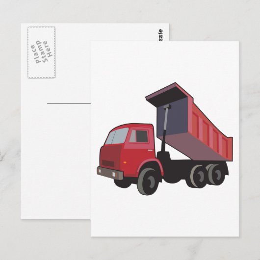 Vrachtwagen Briefkaart (Voorkant / Achterkant)