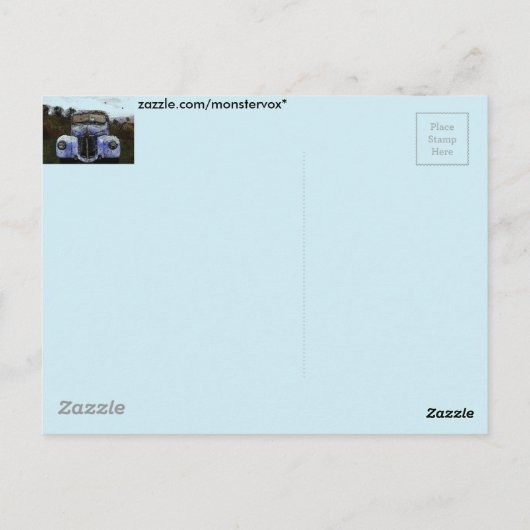  vrachtwagen briefkaart (Achterkant)