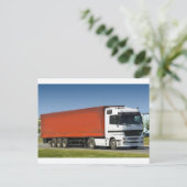 vrachtwagen briefkaart (Staand voorkant)