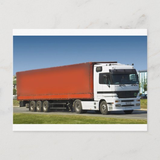vrachtwagen briefkaart (Voorkant)
