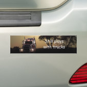 Vrachtwagen Bumpersticker (Op auto)
