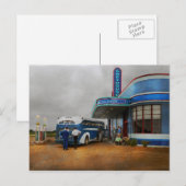 Vrachtwagen - bus - halve weg in 1938 briefkaart (Voorkant / Achterkant)