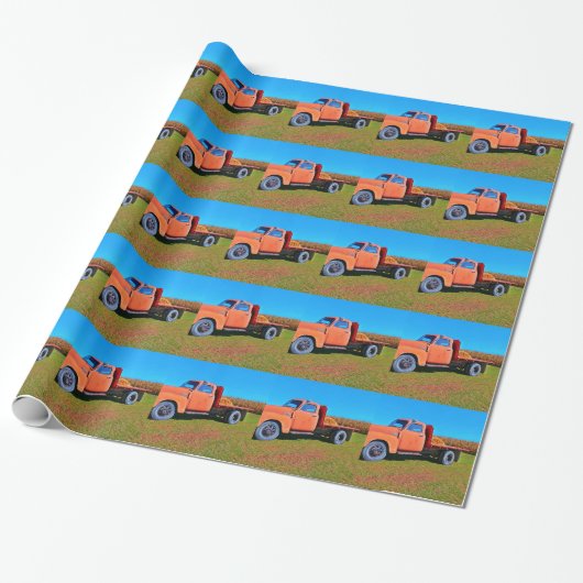 vrachtwagen cadeaupapier (Uitgerold)