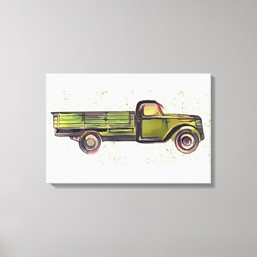  vrachtwagen canvas afdruk (Voorkant)