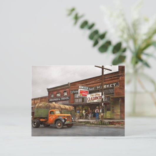 Vrachtwagen - De stadskruidenier 1939 Briefkaart (Staand voorkant)