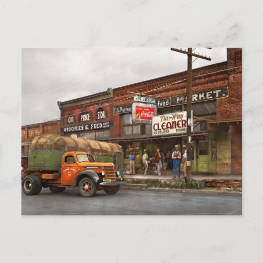 Vrachtwagen - De stadskruidenier 1939 Briefkaart (Voorkant)