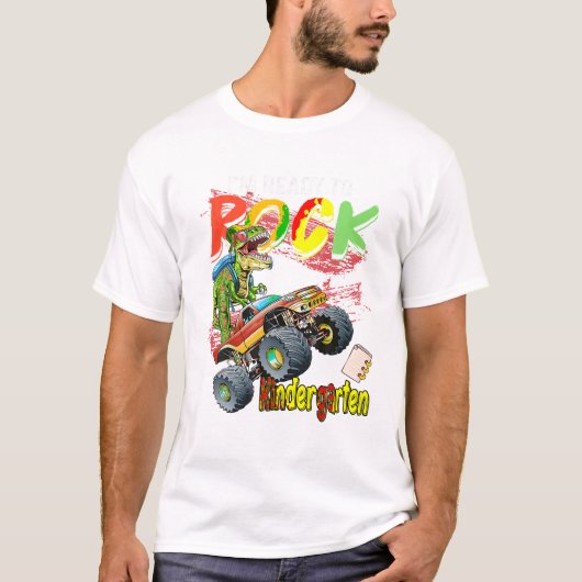 Vrachtwagen Dinosaurus Jongens Ik Ben T-shirt (Voorkant)