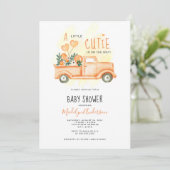 vrachtwagen een Baby shower Kaart (Staand voorkant)