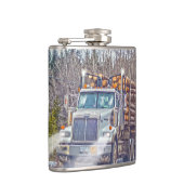 Vrachtwagen en autoweg voor zwaar vervoer heupfles (Rechts)