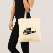 Vrachtwagen en droogwagen tote bag (Voorkant (product))