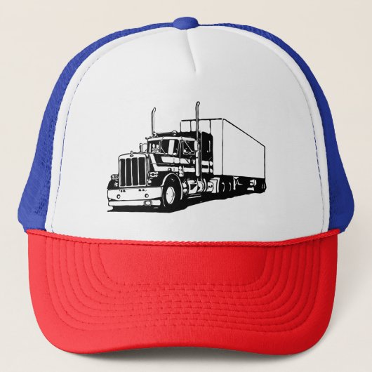 Vrachtwagen en droogwagen trucker pet (Voorkant)
