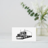 Vrachtwagen en droogwagen visitekaartje (Staand voorkant)