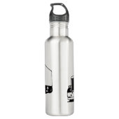 Vrachtwagen en droogwagen waterfles (Achterkant)