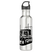 Vrachtwagen en droogwagen waterfles (Voorkant)