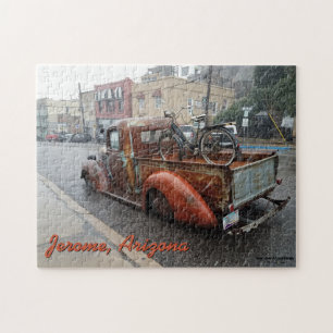 vrachtwagen en fiets in Jerome, Arizona Legpuzzel