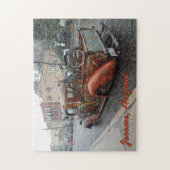 vrachtwagen en fiets in Jerome, Arizona Legpuzzel (Verticaal)