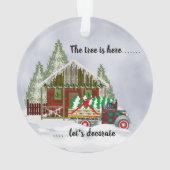 vrachtwagen en kerstboom ornament (achterkant)