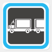 Vrachtwagen en Sticker aanhangwagen (Voorkant)