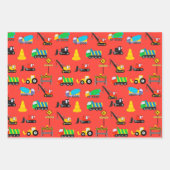 Vrachtwagen en trekkerpapier inpakpapier vel (Voorkant 3)