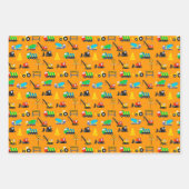 Vrachtwagen en trekkerpapier inpakpapier vel (Voorkant 2)