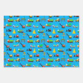 Vrachtwagen en trekkerpapier inpakpapier vel (Voorkant)