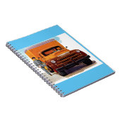 vrachtwagen en vrachtwagenchauffeur notitieboek (Rechterzijde)