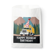 Vrachtwagen Gelukkige Verjaardagspartij Grappig Ve