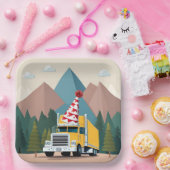 Vrachtwagen Gelukkige Verjaardagspartij Grappig Ve Papieren Bordje (Feest)