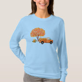  vrachtwagen gevuld met valbladeren t-shirt (Voorkant)