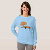  vrachtwagen gevuld met valbladeren t-shirt (Voorkant volledig)