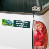 VRACHTWAGEN GROTE RIG TRUCKERS BUMPERSTICKER (Op Truck)
